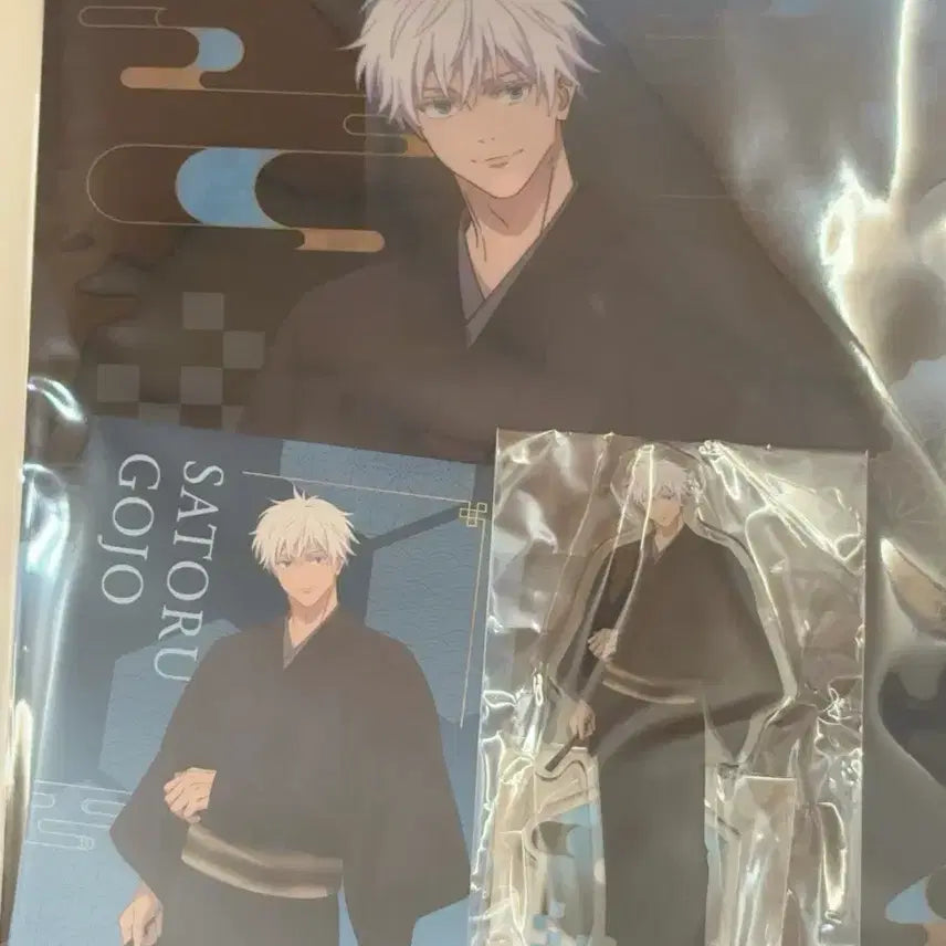 [BUNJANG] Jujutsu Kaisen Satoru Gojo Tsutaya Acrylic Stand &amp; File Postcard Bundle Set / 주술회전 츠타야 고죠사토루 아크릴스탠드 파일엽서 일괄