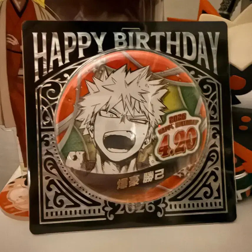 [BUNJANG] My Hero Academia Bakugo Katsuki 2026 Birthday Can Badge (Sealed) / 미개봉) 나히아 히로아카 바쿠고 카츠키 2026 생일 캔뱃지