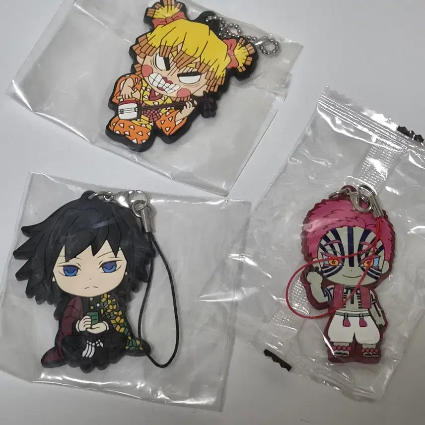 [BUNJANG] Demon Slayer Rubber Charm Set (Sealed) / 귀멸의 칼날 러버참 미개봉