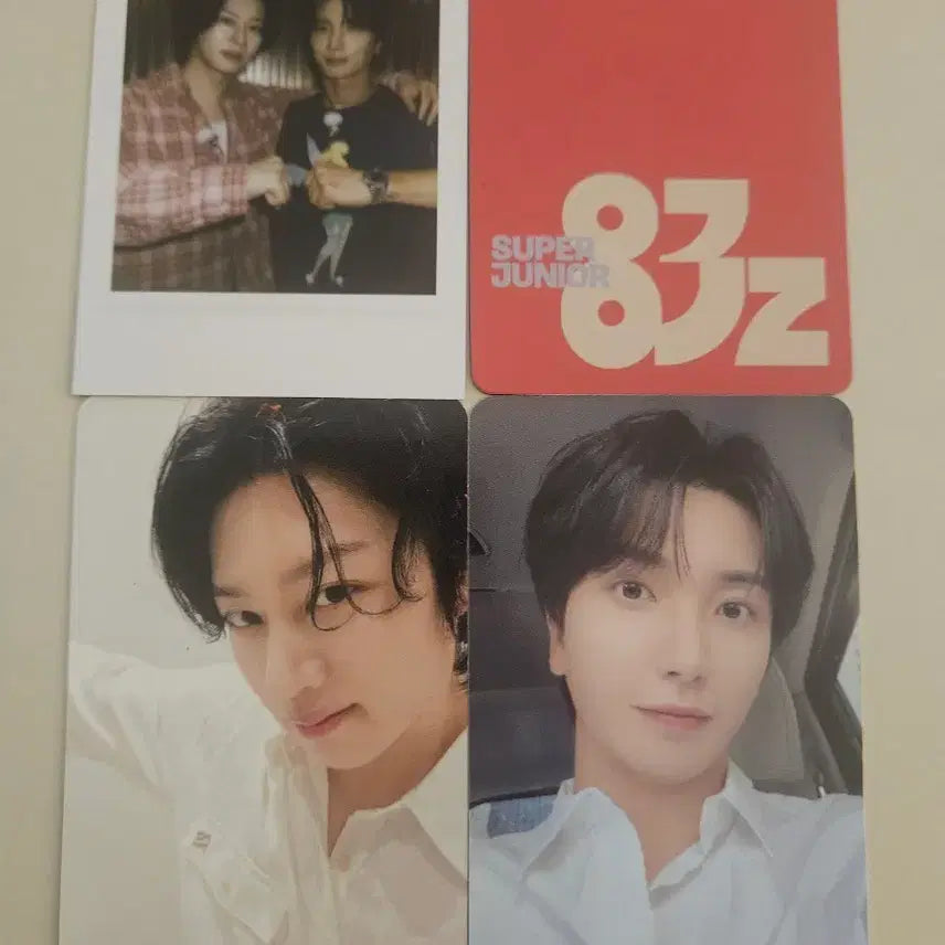 [BUNJANG] Super Junior 83z Kim Heechul &amp; Leeteuk Apple Exclusive Photocard Bundle Set / 슈퍼주니어 83z 김희철 이특 애플 특전 4종 일괄 super junior
