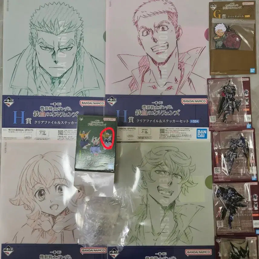 [BUNJANG] Gundam Iron-Blooded Orphans Ichiban Kuji E, F, G, H Prize Bundle / 건담 철혈의 오펀스 제일복권 이치방쿠지 e f g h상 일괄 팝니다