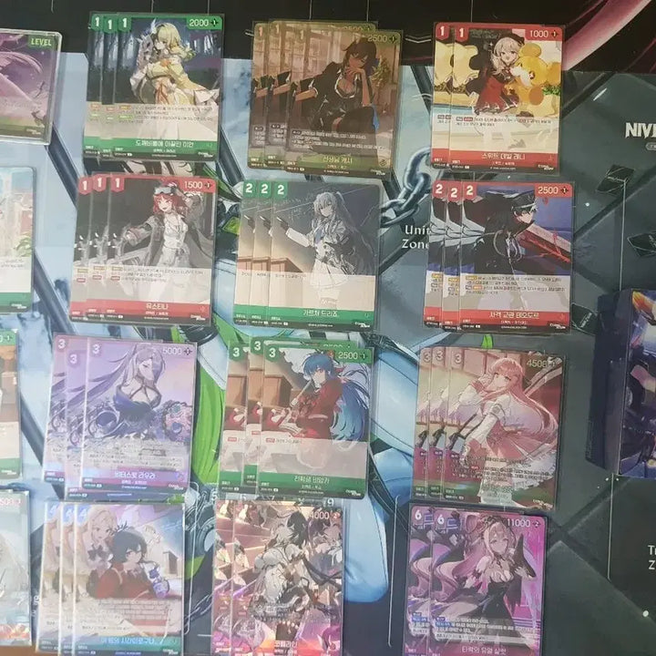 [BUNJANG] Nibel Arena Full Deck with Student Charlotte (Red/Green) and Deck Case / [완덱] 전학생샬럿 니벨아레나 적녹 완덱 (덱케이스 추가)