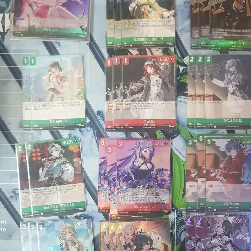 [BUNJANG] Nibel Arena Full Deck with Student Charlotte (Red/Green) and Deck Case / [완덱] 전학생샬럿 니벨아레나 적녹 완덱 (덱케이스 추가)