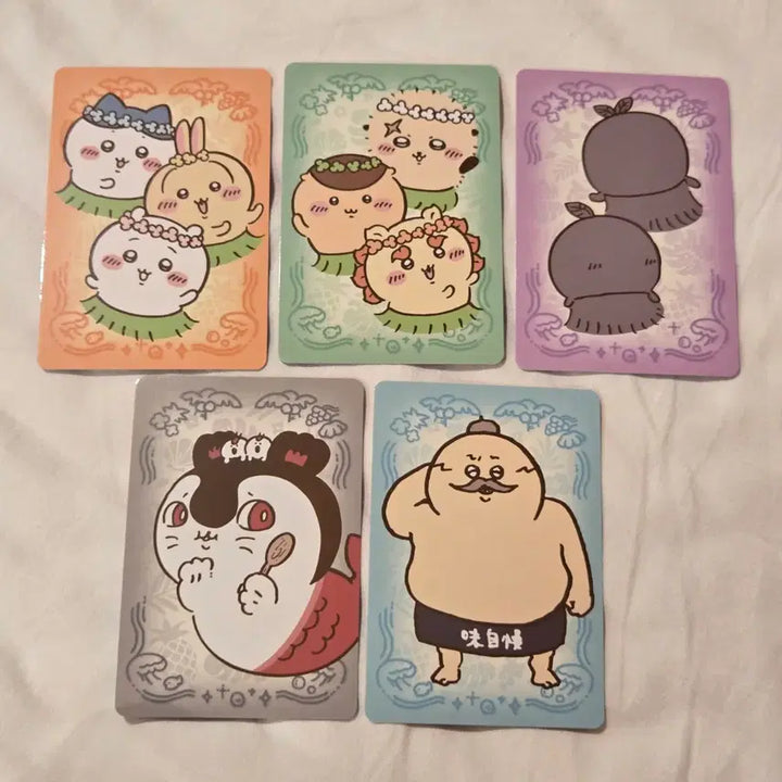 [BUNJANG] Chiikawa Mermaid Island Secret POB Bundle Set - Usagi, Hachiware, Kurimanju Photocards / (일괄) 치이카와 인어의섬의 비밀 특전 포토카드 - 우사기 하치와레 쿠리만쥬