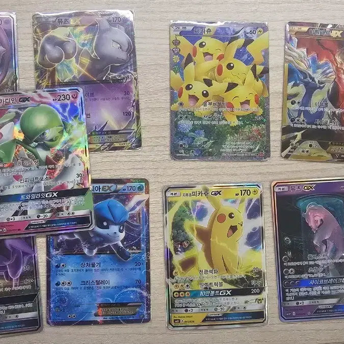 [BUNJANG] Pokemon Card Set - Mewtwo, Ash&
