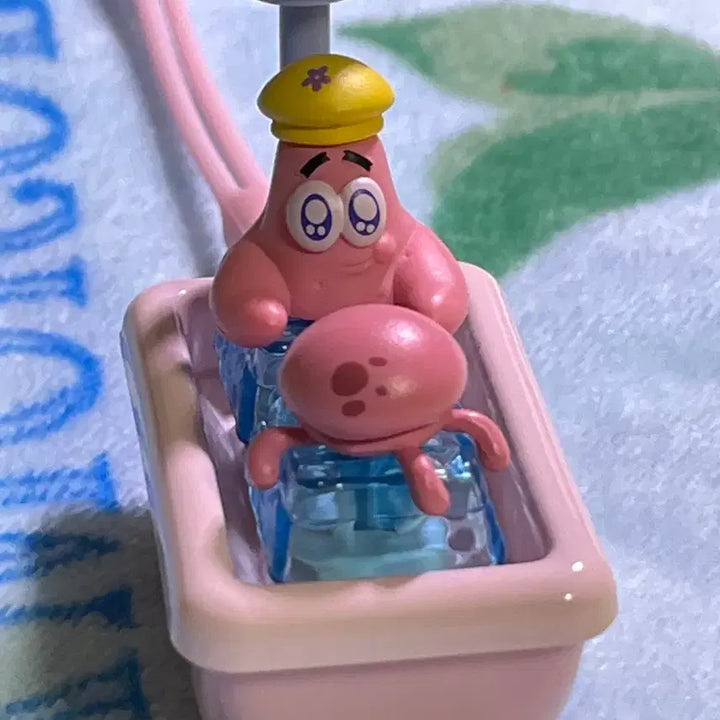 [BUNJANG] SpongeBob &amp; Patrick Star Bath Figure Keycaps / 스폰지밥.뚱이 키캡 목욕 피규어