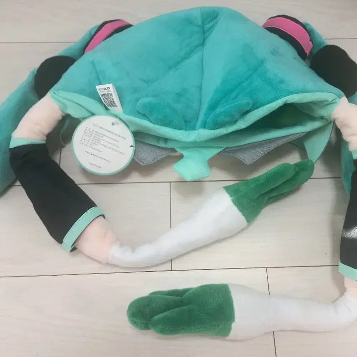 [BUNJANG] Vocaloid Hatsune Miku Twin Tail Waving Hat Plush / 보컬로이드 하츠네 미쿠 트윈테일 파닥파닥 모자 인형