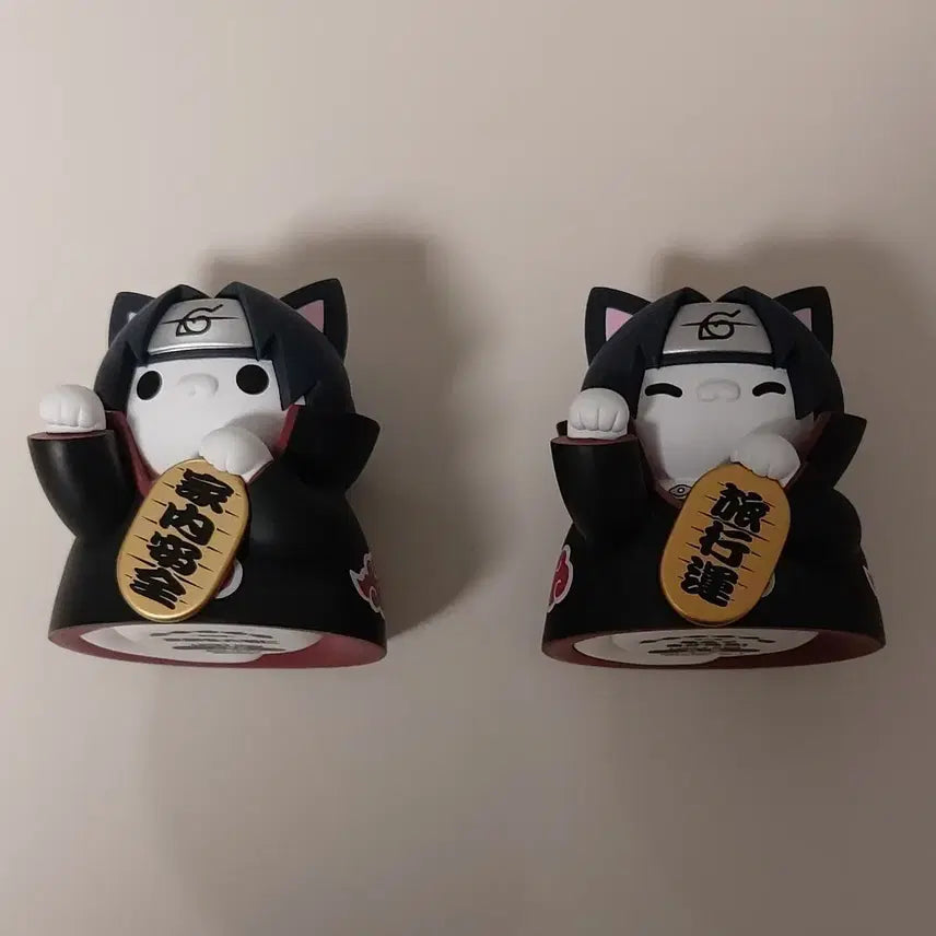 [BUNJANG] Naruto Itachi Megacats Maneki Neko Figure Set / 나루토 이타치 메가캣 마네키네코 피규어 2종 일괄
