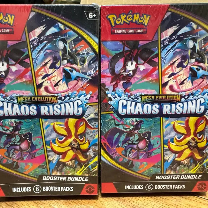 [BUNJANG] Pokemon Cards Mega Evolution Chaos Rising Booster Bundle 6 Pack / 포켓몬 카드 메가 에볼루션 카오스 라이징 부스터 번들 6팩