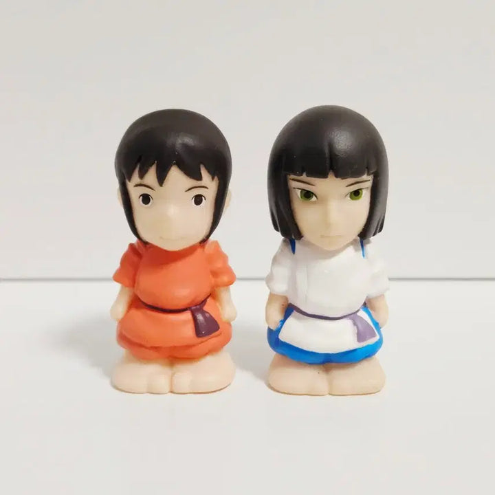 [BUNJANG] Studio Ghibli Spirited Away Haku &amp; Chihiro Finger Puppets Set / 지브리 센과 치히로의 행방불명 손가락 인형 센 하쿠 피규어 2종