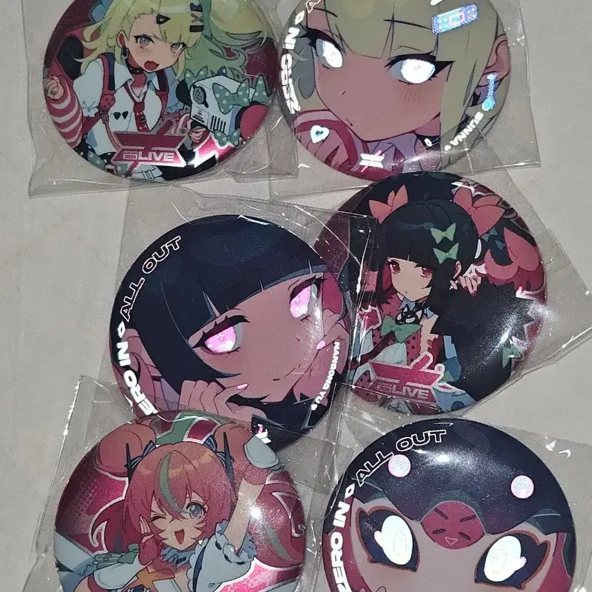 [BUNJANG] Zenless Zone Zero Angel Di AOD Tokyo Live Can Badge Goods Set (Sealed) / 젠레스존제로 엔젤디 AOD 도쿄라이브 캔뱃지 굿즈세트 미개봉