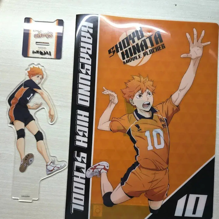 [BUNJANG] Haikyuu!! Ensky Acrylic Stand &amp; Clear File - Hinata Shoyo / 하이큐 엔스카이 아크릴 스탠드 히나타 쇼오+히 나타 쇼요 클리어 파일