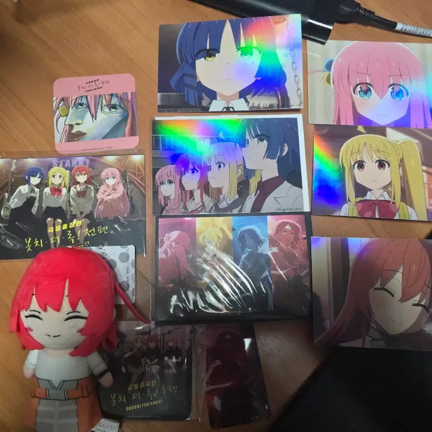 [BUNJANG] Bocchi the Rock! Ikuyo Plush &amp; Photocard Set / 봇치더락 굿즈 이쿠요 인형