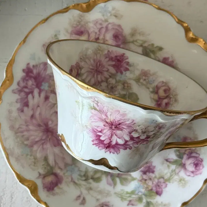 [BUNJANG] Haviland France Occasion Teacup and Saucer Set / 프랑스 하빌랜드 오시잔