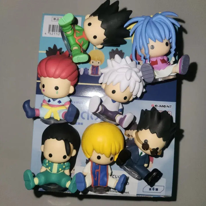 [BUNJANG] Hunter x Hunter Exam Arc Petadol Bundle Set (7 Members) Gon, Killua, Kurapika, Leorio, Hisoka, Illumi, Neon / 일괄 7명) 헌터헌터 시험편 페타돌 풀박스 곤 키르아 크라피카 레오리오 히소카 이르미 + 시티편 네온