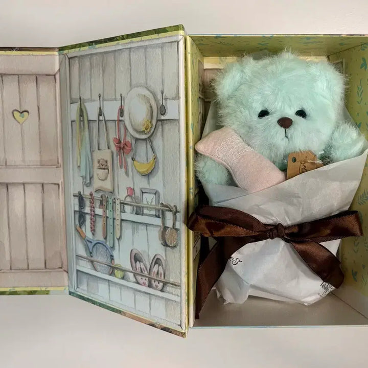 [BUNJANG] Teddy Tales Rena Bear Sleepy Head S Size / (새상품/풀구성) 테디테일즈 레나베어 슬리피헤드 S 사이즈 팝니다.