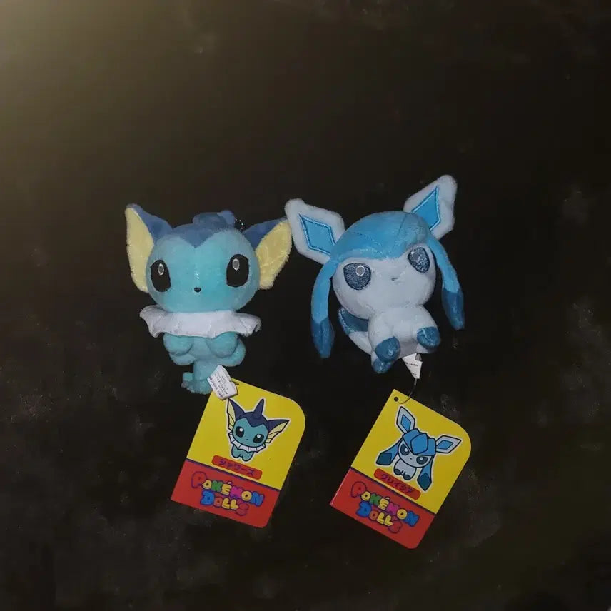 [BUNJANG] Pokemon Dolls Vaporeon Glaceon Bundle Set / 포켓몬 돌즈 샤미드 글레이시아 일괄