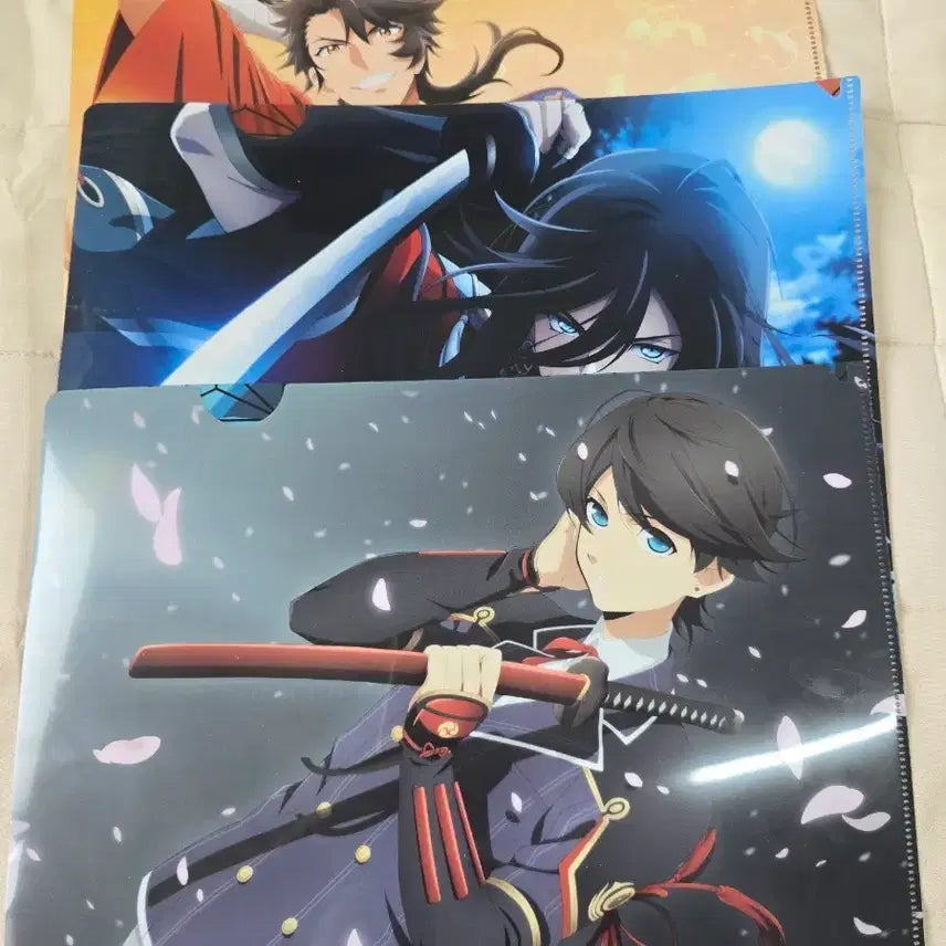 [BUNJANG] Touken Ranbu Clear File Set (3 pcs) / 도검난무 클리어파일 3장 일괄