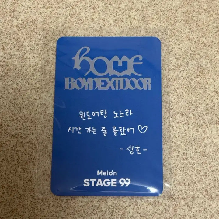 [BUNJANG] BOYNEXTDOOR SungHo Melon Stage99 Reverse Fan Gift Photocard / 보이넥스트도어 보넥도 성호 멜론 스테이지99 역조공 포토카드 포카