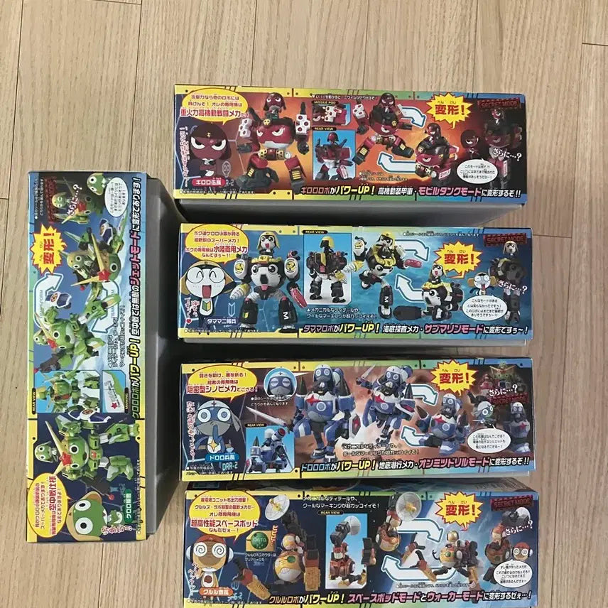 [BUNJANG] Bandai Sgt. Frog Plamodel MK2 5-Figure Set / 반다이 개구리중사 케로로 프라모델 MK2 (마크2) 5종 1세트 일괄