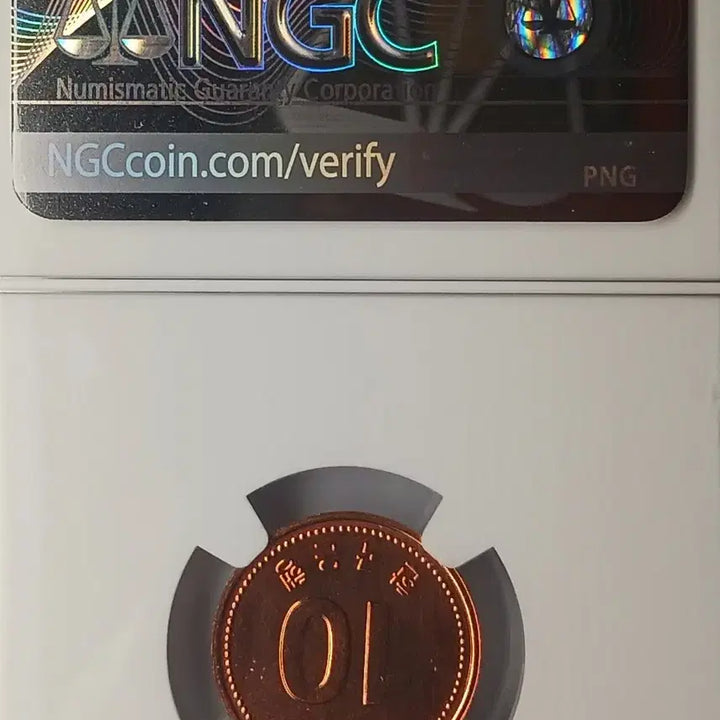 [BUNJANG] Bank of Korea 2019 10 Won Coin NGC MS 66 RD / 한국은행   2019년   10원   *  NGC MS 66 RD *
