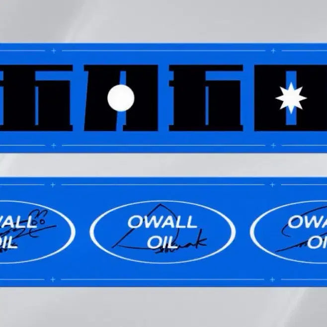 [BUNJANG] OWALLOIL Official Logo Slogan (Blue) / 오월오일 (OWALLOIL) 공식 로고 슬로건 (블루)