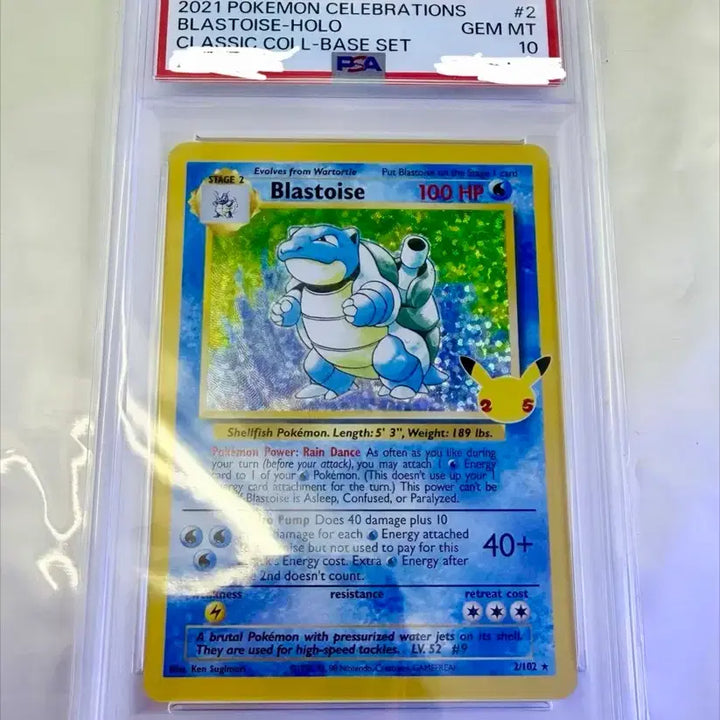 [BUNJANG] 25th Anniversary Pokémon Card Blastoise North America PSA 10 / 25주년 포켓몬카드 거북왕 북미 PSA10