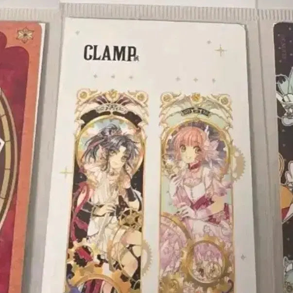 [BUNJANG] CLAMP Exhibition Card Cover Sticker Bundle Set (Illustrations: Asura, Sakura) / 클램프 전시 카드커버 스티커 판매(일러스트 아수라 사쿠라)