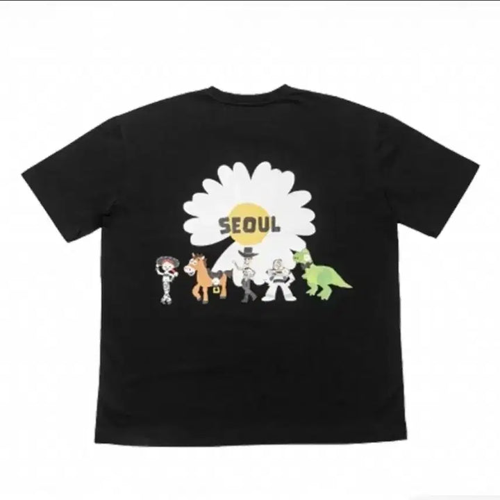 [BUNJANG] Peaceminusone x Toy Story Collaboration The First Print T-Shirt / 현물)피스마이너스원x토이스토리콜라보더퍼스트팬블랙티셔츠  지드래곤 지디 gd toystory