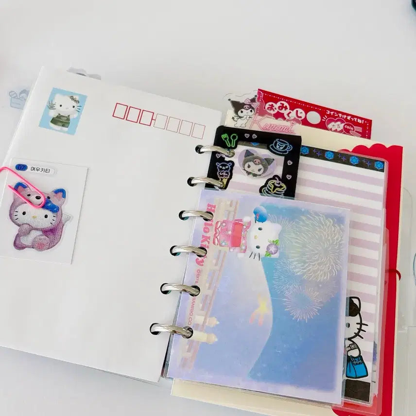 [BUNJANG] Sanrio Hello Kitty Classic Diary Custom Set / 산리오 키티 다이어리 커스텀 고전키티 다이어리 셋업
