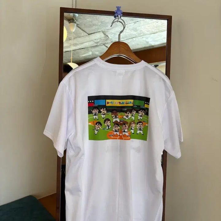 [BUNJANG] Crayon Shin-chan SoftBank Hawks Collaboration T-Shirt / 짱구 소프트뱅크호크스  반팔티셔츠