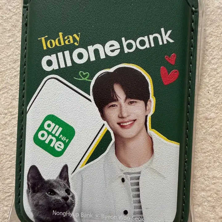 [BUNJANG] Byeon Woo Seok NH All One Bank MagSafe Card Wallet &amp; Power Bank Bundle Set / 변우석 농협 올영뱅크 맥세이프 카드지갑1+맥세이프 보배1
