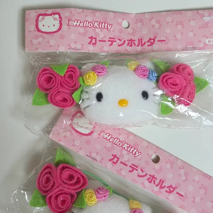 [BUNJANG] Classic Kitty Rose Kitty Curtain Holder with Kitty Doll / 고전키티 장미키티 로즈키티 커튼홀더 고전키티인형