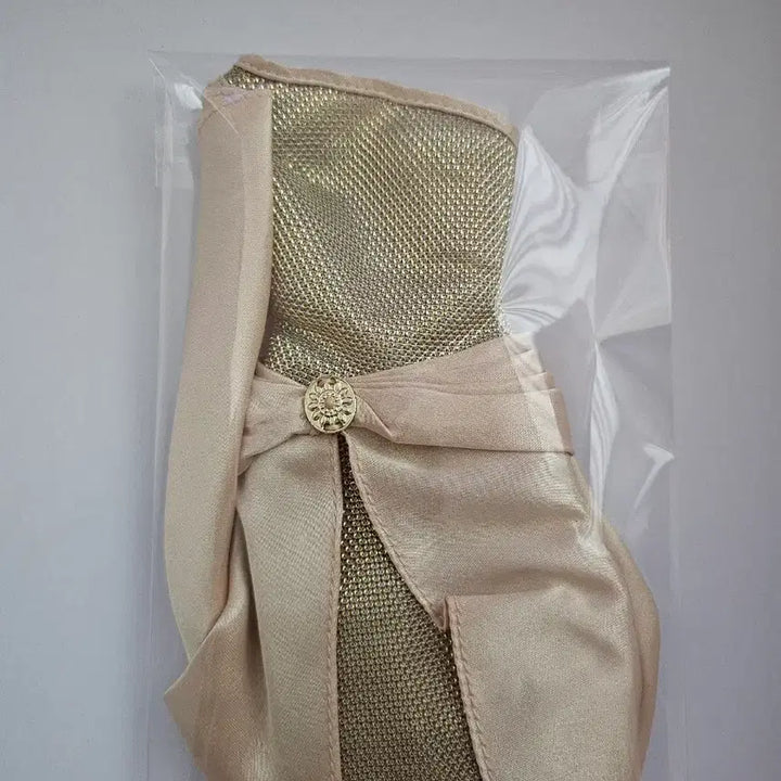 [BUNJANG] Golden Silkstone Dress for Dolls / 포피파커, 실크스톤, 바비,미미,제니 옷