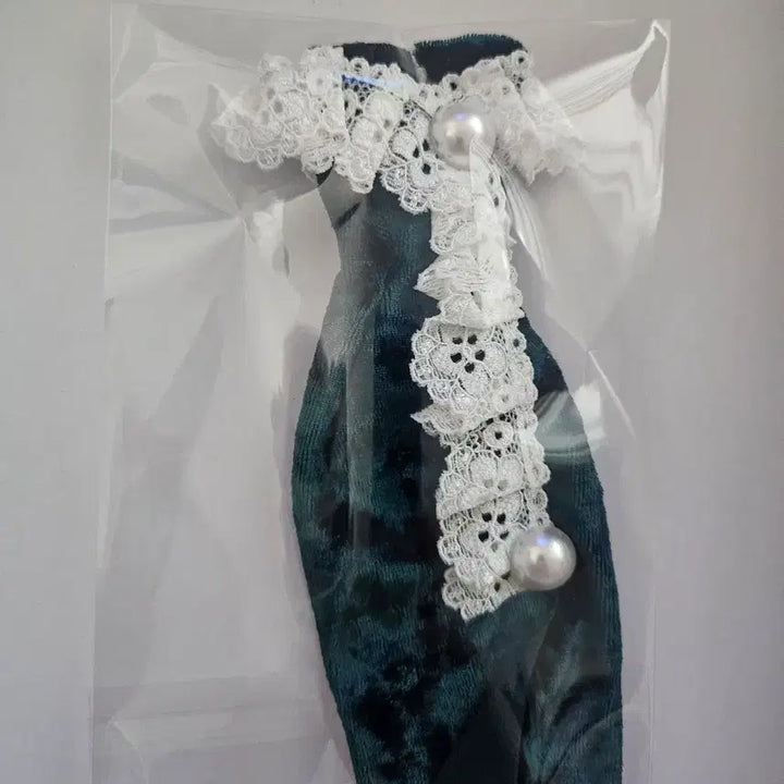 [BUNJANG] Pearl Velvet Dress / 포피파커, 실크스톤, 바비,미미,제니 옷