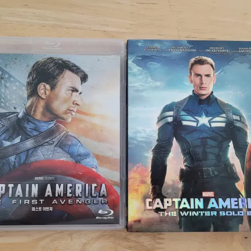 [BUNJANG] Captain America: The First Avenger &amp; Captain America: The Winter Soldier Blu-ray Set / 캡틴 아메리카 퍼스트 어벤져 / 윈터 솔져 블루레이 세트