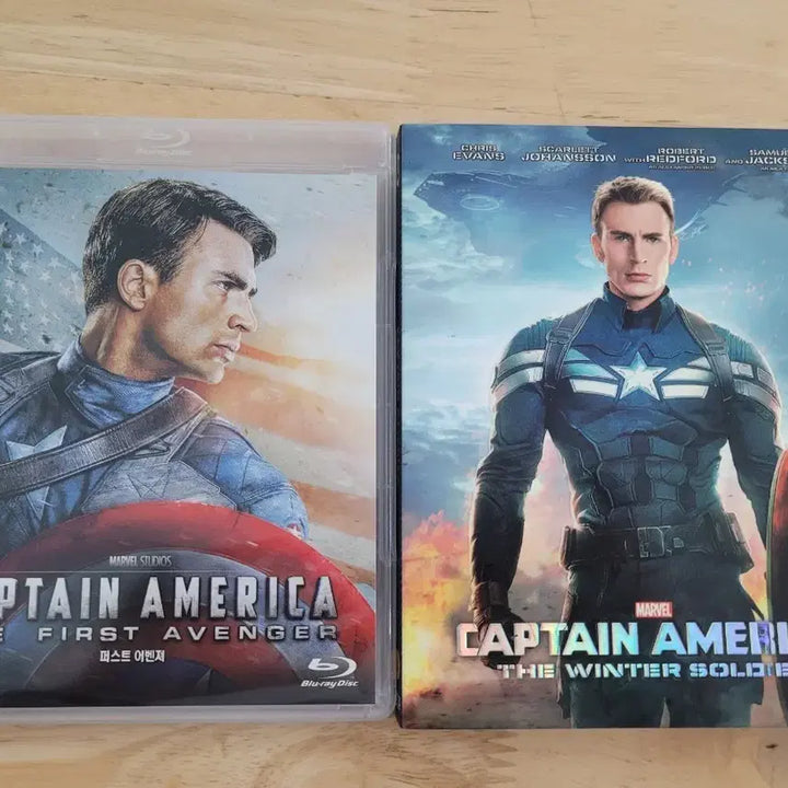[BUNJANG] Captain America: The First Avenger &amp; Captain America: The Winter Soldier Blu-ray Set / 캡틴 아메리카 퍼스트 어벤져 / 윈터 솔져 블루레이 세트