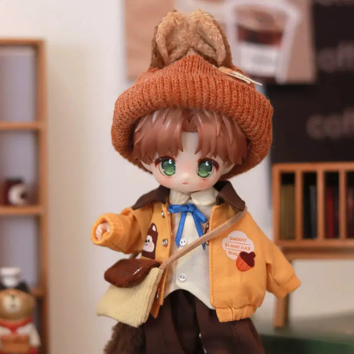 [BUNJANG] OB11 Hazelnut Adventure Squirrel Outfit Set / OB11 오비츠 의상세트 헤이즐넛 어드벤처 다람쥐