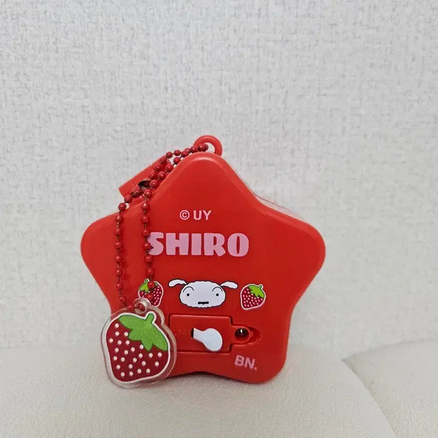 [BUNJANG] Crayon Shin-chan Star Light Charm (Shiro) / 짱구 별모양 조명 키링(흰둥이)