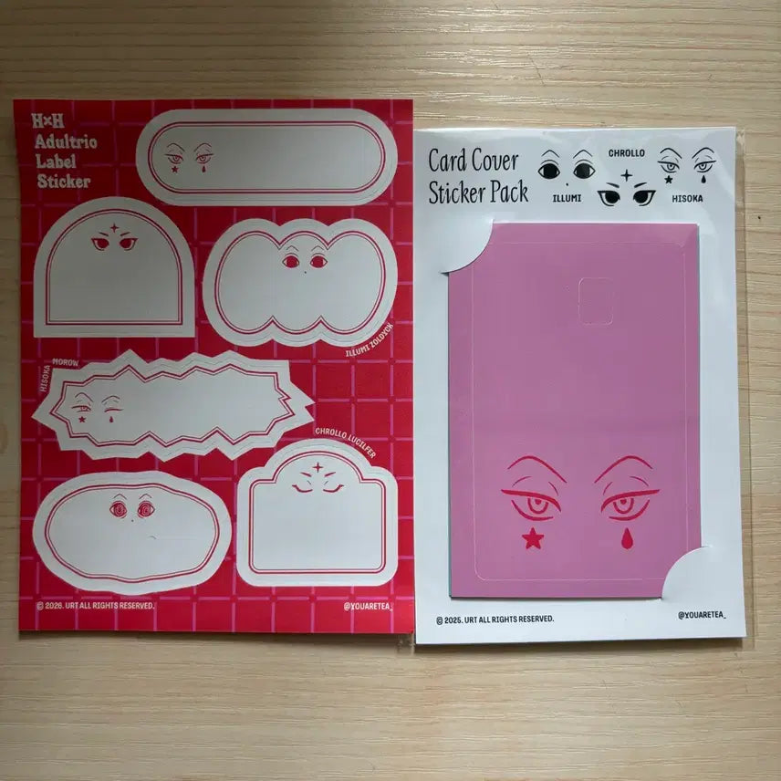 [BUNJANG] Hunter x Hunter Card Cover Sticker / 헌터x헌터 비공굿 카드 커버 스티커 3종