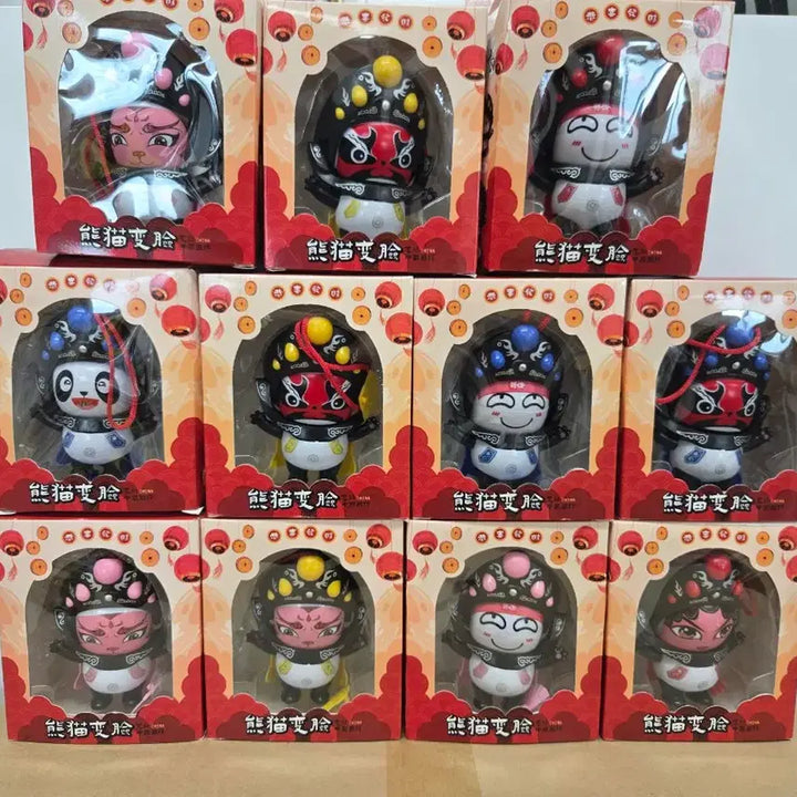[BUNJANG] Beijing Opera Bear Figurine / 얼굴이 변하는 귀여운 베이징 오페라 곰돌이 피규어