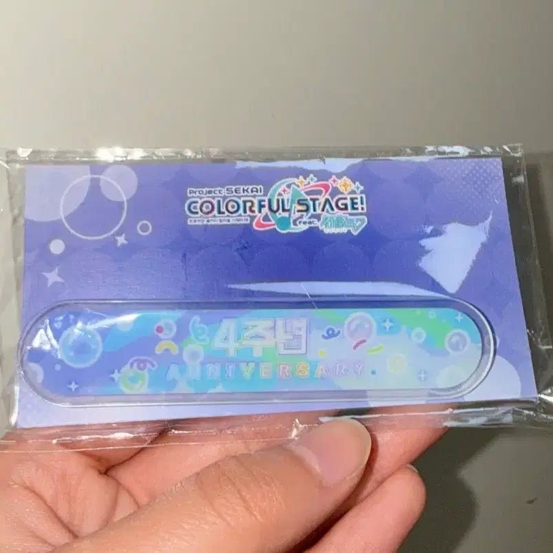 [BUNJANG] Project Sekai 4th Anniversary Title Badge &amp; Title Acrylic Special Set / 프세카 팝업 4주년 칭호뱃지 칭호아크릴 특전