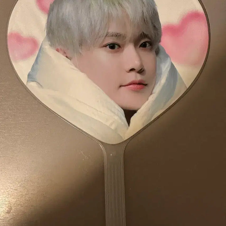 [BUNJANG] NCT Doyoung Heart Uchiwa Fan / Nct 도영 하트 우치와