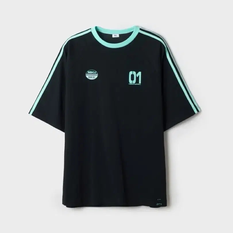 [BUNJANG] SPAO Hatsune Miku Colorblock Short Sleeve T-Shirt L / 하츠네 미쿠 스파오 배색 반팔 티셔츠 L