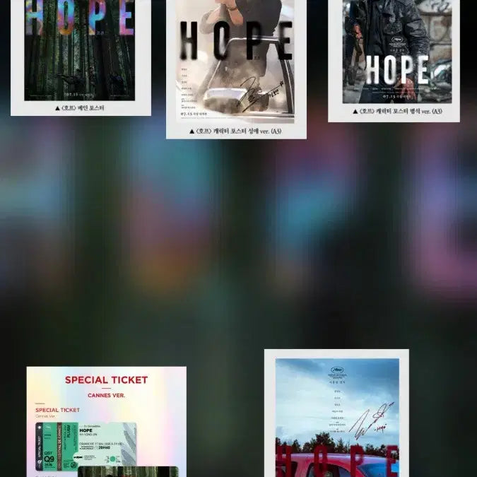 [BUNJANG] J-Hope Signature Set (4 types) &amp; Poster Set (7 types) / 호프 시그니처5종,포스터14종,키링3종,포토카드7종 세트 판매