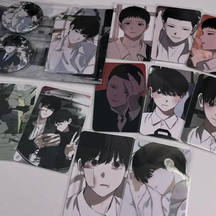 [BUNJANG] Mr. Blue Naughty Friends Can Badge Photocard Bundle Set / 나쁜친구 미스터블루 미블 캔뱃지 포토카드 세트 일괄