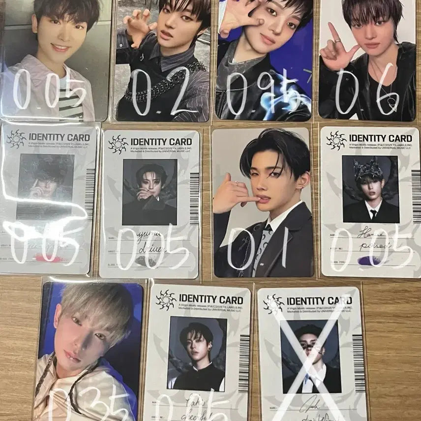 [BUNJANG]  &amp;TEAM Yuma Nicholas Harua Ejou Photocard POB / 앤팀 응원봉 의주 니콜라스 유마 하루아 포토카드 미공포 고인블라인드