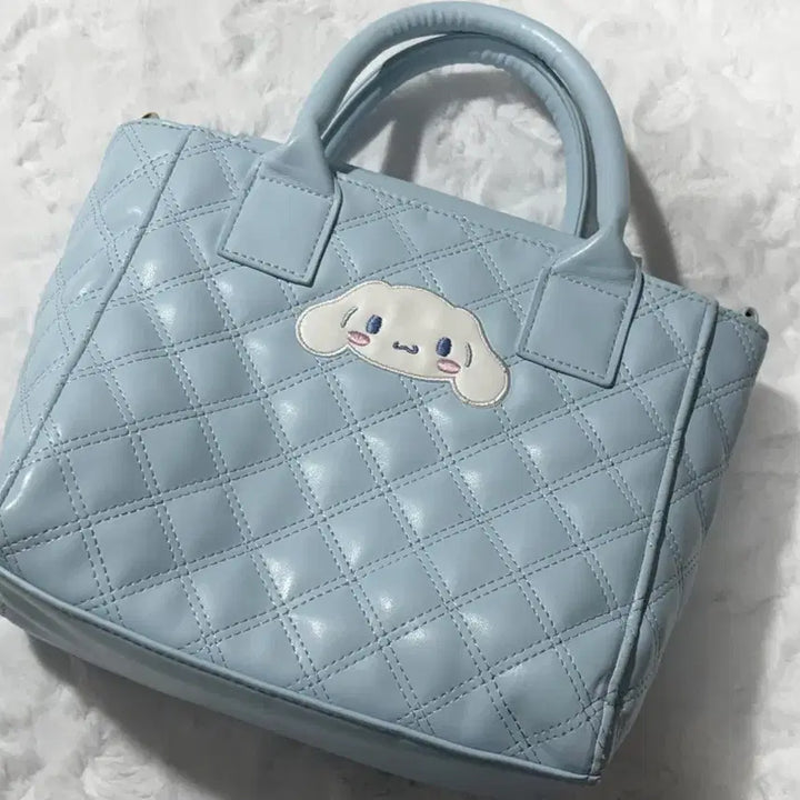 [BUNJANG] Sanrio Cinnamoroll Quilting Bag / 산리오 시나모롤 퀄팅백 가방 체크 인형