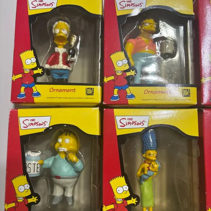 [BUNJANG] The Simpsons 2001 Ornament Set (6 Pieces) / 심슨 오너먼트 6종 2001년