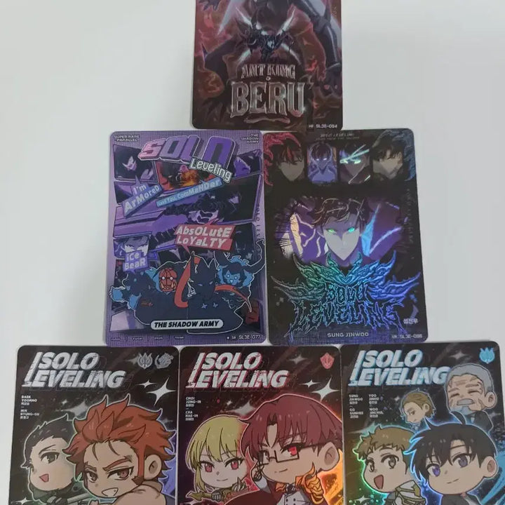 [BUNJANG] Solo Leveling Card HR, UR, SR-P, SR / 나 혼자만 레벨업 카드 HR.UR.SR-P.SR 판매